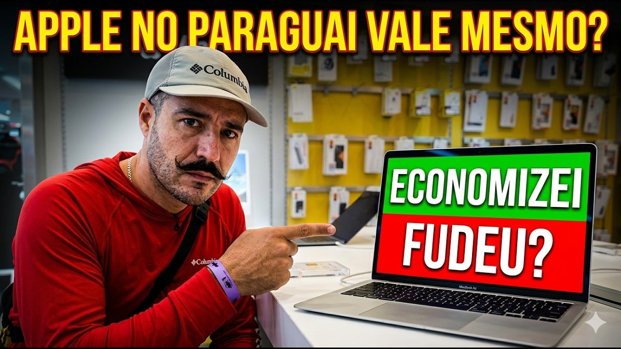 Fui pro Paraguai comprar um MacBook Air M5 e um iPhone 17… o que aconteceu me assustou