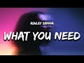 Ashley Sienna - What You Need (Lyrics) 