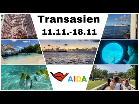 AIDA Vlog Transasien Teil 2 - Malediven, Sri Lanka, AIDAbella 🛳 | lesotwins 👯‍♀️