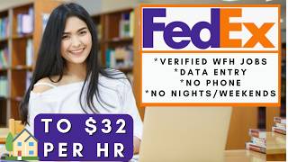 Fedex is Hiring Remote Data Entry + No Phone Little Experience Work From Home Jobs 2026
