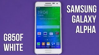 Samsung G850F Galaxy Alpha (Dazzling White) - відео 10