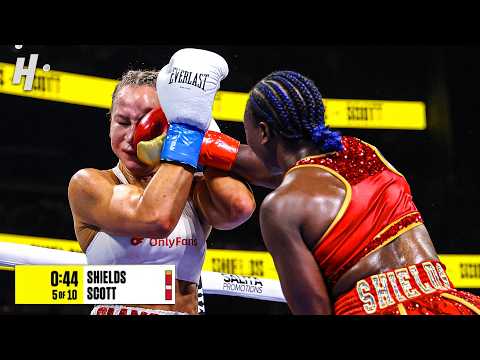 卡瑞莎·席爾斯 vs 凱·史考特 - 完整賽事精華 😱🔥 (Claressa Shields vs Kaye Scott - FULL FIGHT HIGHLIGHTS 😱🔥)