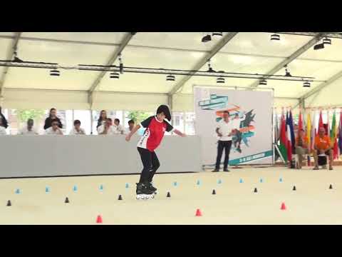 20180704/ 3 Group /1s round/ Inline Freestyle Slalom Battle/Ivanenko/ Landrin/Bao Yi