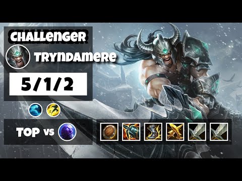 Tryndamere vs Ryze 11.18 Top Lane S11 Challenger Gameplay (5/1/2) - BR