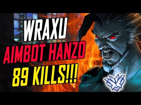 89 KILLS! WRAXU - SOLO CARRY HANZO! HE'S INSANE! [ OVERWATCH SEASON 6 TOP 500 ]