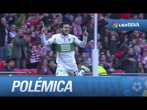 Polémica: Gol de Víctor Rodríguez (0-1) en el Athletic Club - Elche CF - HD