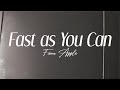 fiona apple - "fast as you can" (lyrics)