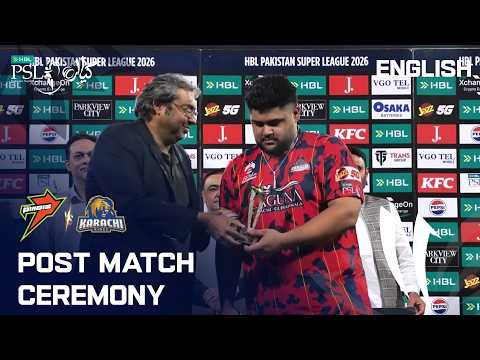 Post Match Ceremony | RawalPindiz vs Karachi Kings | English | Match 10 | MZB1U