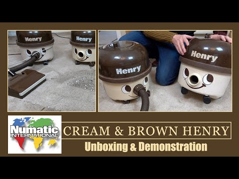 Numatic Cream & Brown Henry Vacuum Cleaners