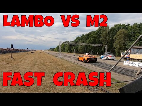 Lamborghini Aventador SVT VS Manhart M2 fast Crash German Racewars 2022