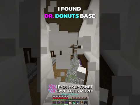 I FOUND DR DONUTS BASE?!? #donutsmp #drdonut #minecraft #minecraftshorts #minehut #smp #crystalpvp