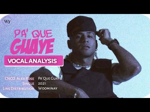 CNCO, Alex Rose - Pa' Que Guaye ~ Vocal Analysis [Hidden Vocals Visualization]