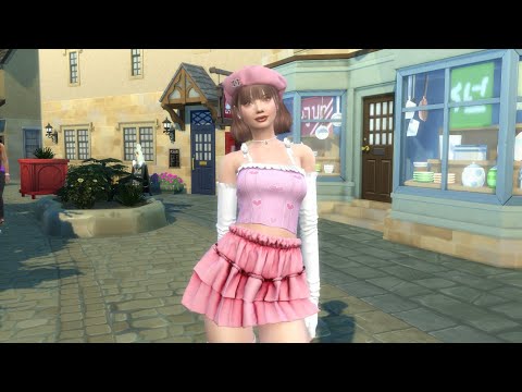 sims 4 alpha cc download brown hair female Chloe Monet by Bonita100 Game Video Preview