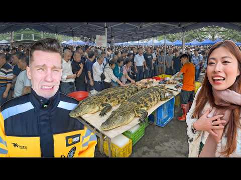 Inside China’s Most Extreme Market 🇨🇳 Crocodiles, Cobras & Foods You’ve Never Seen