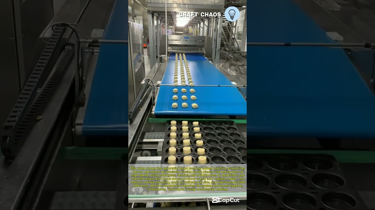 Automatic bread panning system machine