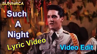 Elvis Presley - Such A Night (Lyric Video Edit)