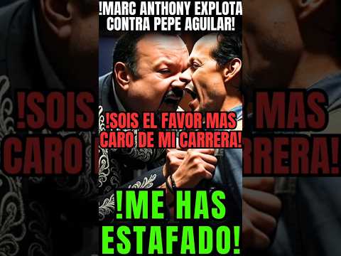 🔥BREAKING NEWS🚨MARC ANTHONY EXPLODES AGAINST THE AGUILARS😱"PEPE YOU HAVE SCAMMED ME YOU ARE THE M...