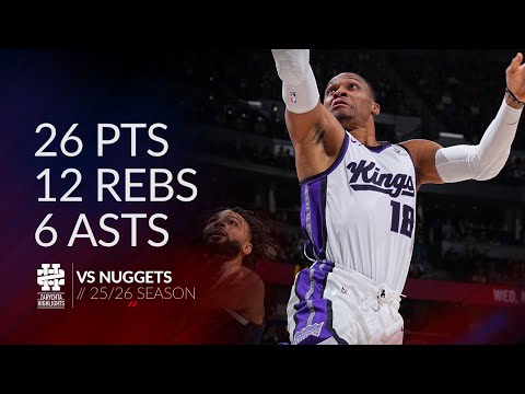 Russell Westbrook 26 pts 12 rebs 6 asts vs Nuggets 25/26 season
