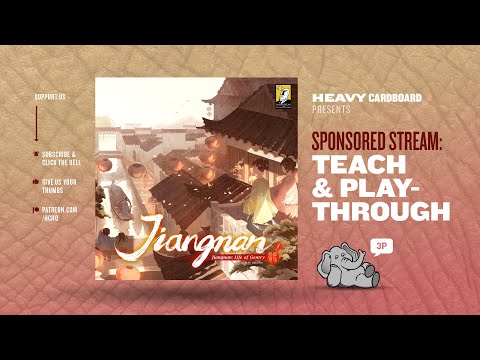 Jiangnan: Life of Gentry - 3p Teaching & Play-through by Heavy Cardboard