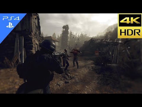 Resident Evil 4 The Mercenaries Remake Hunk /Leon/krauser/Luis (PS4 Pro) 4K 60 FPS HDR - Gameplay