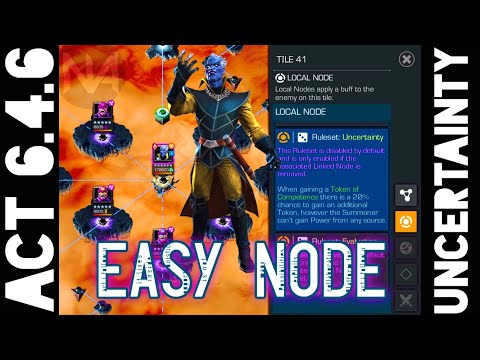 Act 6.4.6 Grandmaster Boss Fight with Uncertainty Ruleset - Easy Node