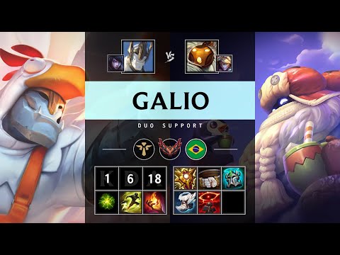 Galio Support vs Bard - BR Grandmaster Patch 25.16