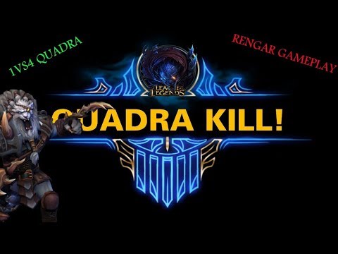 League of Legends - Quadra kill with Rengar RANKED!