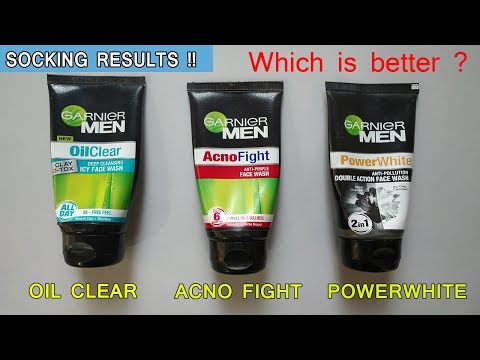Garnier men acno fight vs power white vs oil clear