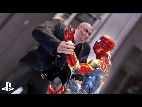 Spider-Man vs KINGPIN Boss Fight - SpiderMan PC Remastered [4K 60FPS]
