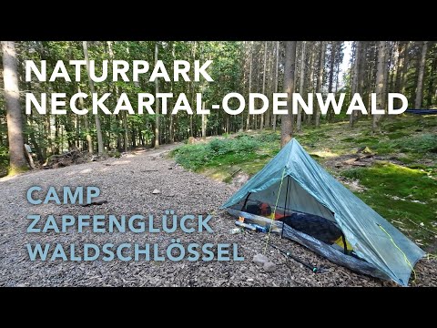 Im Naturpark Neckartal - Odenwald auf den Trekkingplätzen Zapfenglück und Waldschlössel 4k