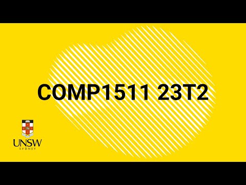 COMP1511 Week 4 Lecture 1 (23T2)