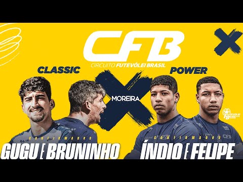UM JOGÃO - CLÁSSICO  X  FORÇA - GUGU E BRUNINHO GO VS ÍNDIO E FELIPE #futevôleibrasil #esports