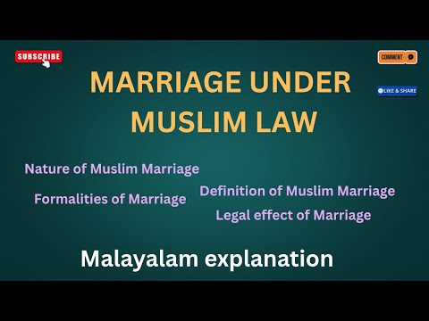 MARRIAGE UNDER MUSLIM LAW #familylaw #exams #exampreparation #law #students #muslimlaw #nikah