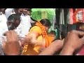 Smriti Irani Falls From Stage In Amethi