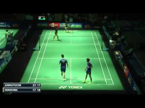 2015 Yonex US Open SF [MD] JUNHUI Li-YUCHEN Liu vs Takuro HOKI-Yugo KOBAYASHI (Sports)