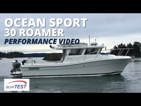 Ocean Sport 30 Roamer Test Video 2022 by BoatTEST.com