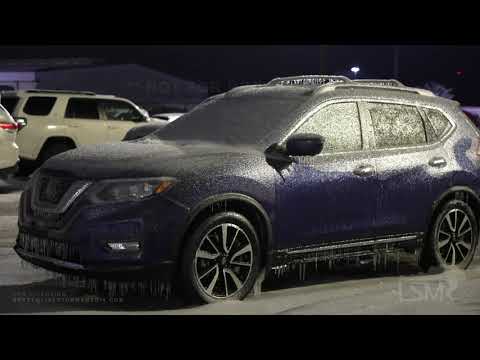 02-17-2021 El Dorado, AR - Stuck Cars Being Pulled Out - Monroe, LA  - Cars Encapsulated in Ice