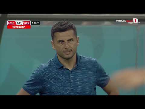 GOOOL! FCSB - Hermannstadt 1-2. Paraschiv îi readuce pe oaspeți în avantaj cu o lovitură de cap