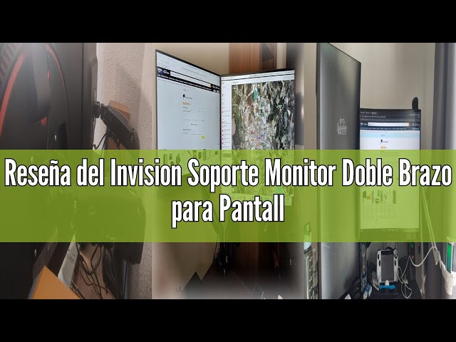 Vídeo relacionado con Invision Soporte Monitor Brazo para Pantallas 19-32 Pulgadas, VESA 75/100mm, Abrazadera Escritorio Soporte, Ajuste de Altura con Inclinación, Giratorio, Rotar, Capacidad Carga 2-9kg MX200 Brazo Único