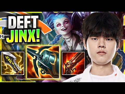 DEFT IS SO GOOD WITH JINX! - HLE Deft Plays Jinx ADC vs Ezreal! | Season 11
