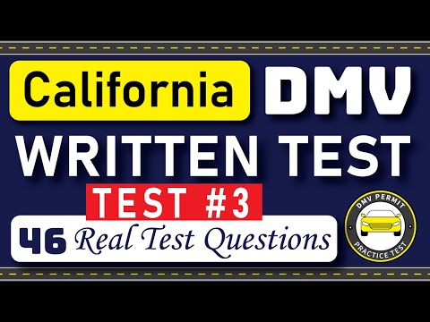 California DMV Permit Test 2025 | 46 Real Test Questions Set #3 | DMV Driving Test | DMV Test 2025