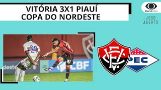 VITÓRIA VENCE O PIAUÍ POR 3 A 1 E ASSUME LIDERANÇA DO GRUPO A NO NORDESTÃO | JOGO ABERTO BA