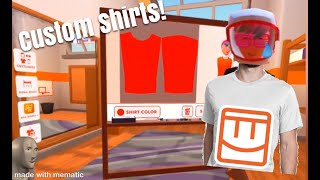 How to make custom shirts in Rec Room