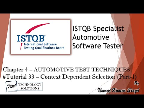 ISTQB Automotive Tester Introduction ISTQB Tutorials