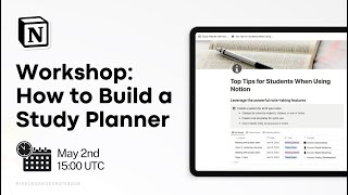 BUILD a Study Dashboard with Notion | Manage your studies easily! ✨