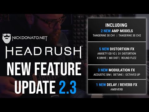 Headrush Pedalboard - NEW 2.3 FEATURE UPDATE (Orange, Klon, Ds1, Distortion+, ACSim and more)