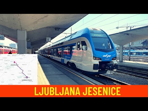 Cab ride on Slovenia's train Ljubljana - Jesenice