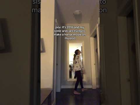 My sister and I trying to make a horror movie in 2016 #shorts