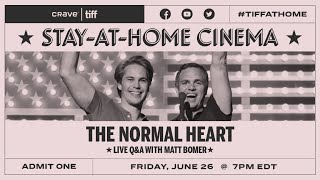 Q&A with Matt Bomer on THE NORMAL HEART | Stay-at-Home Cinema | TIFF 2020 video