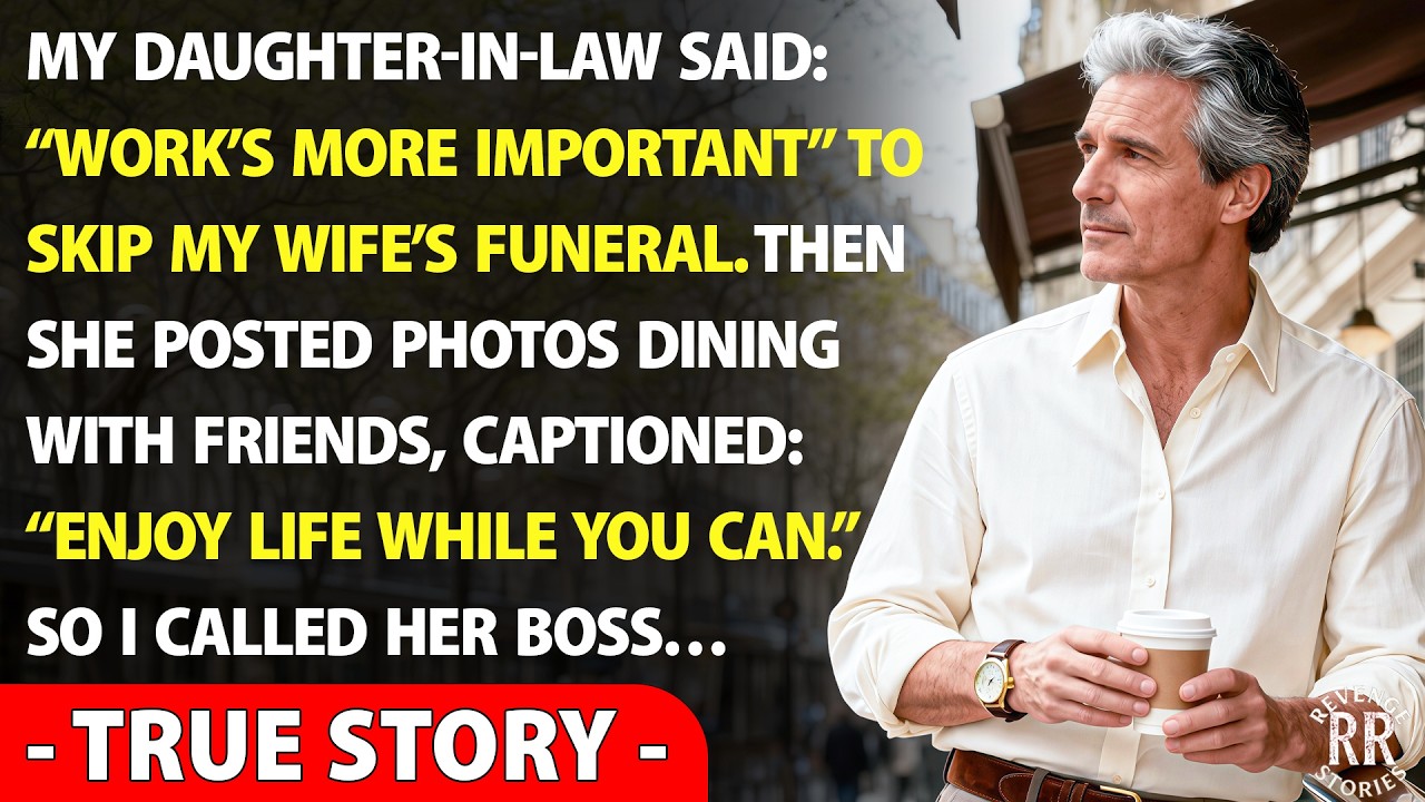 My Daughter-in-Law Said “Work’s More Important” at My Wife’s Funeral — So I Ended Her Career in 48h